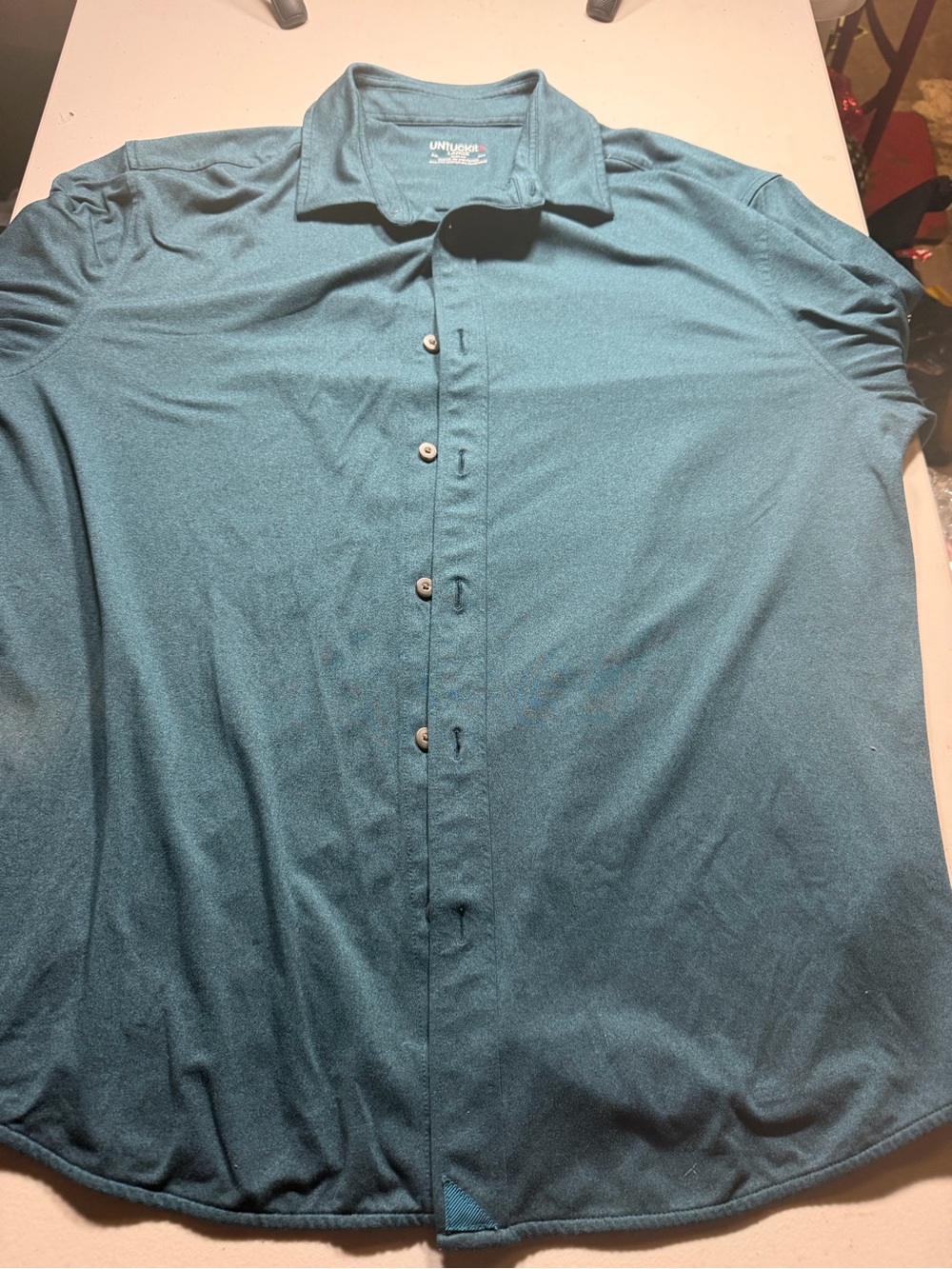 UNTUCKit Men's Teal Button-Down Shirt